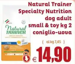 Elite Pet Natural Trainer Specialty Nutrition dog adult small & toy offerta