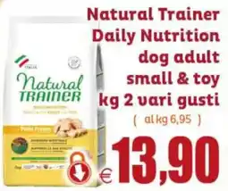 Elite Pet Natural Trainer Daily Nutrition dog adult small & toy offerta