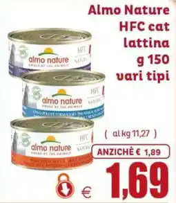 Elite Pet Almo Nature HFC cat lattina offerta