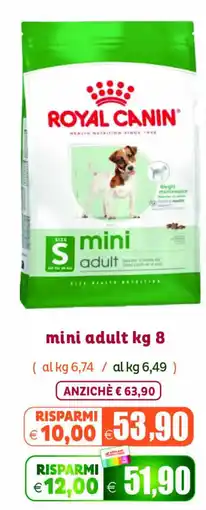 Elite Pet Royal Canin mini adult offerta