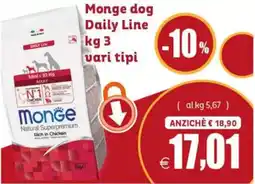 Elite Pet Monge dog Daily Line offerta