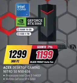 Trony Acer Desktop Gaming Nitro 50 N50-656 offerta