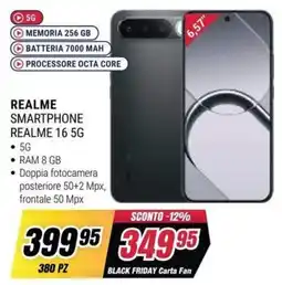 Trony Realme Smartphone Realme 16 5G offerta