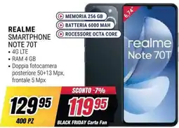 Trony Realme Smartphone Note 70T offerta