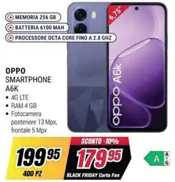Trony OPPO SMARTPHONE A6K offerta