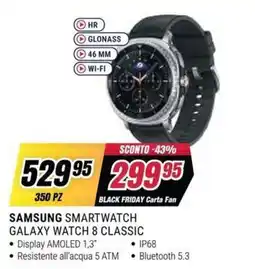 Trony Samsung Smartwatch Galaxy Watch 8 Classic offerta