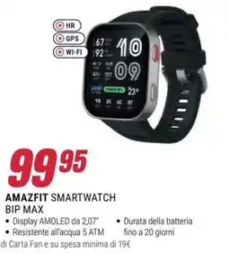 Trony Amazfit smartwatch bip max offerta