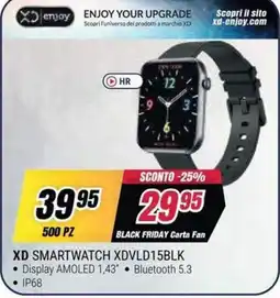Trony XD SMARTWATCH XDVL15BLK offerta