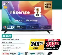 Trony Hisense Smart TV QLED 40" Full HD offerta
