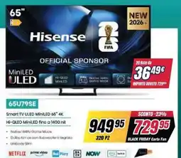 Trony Hisense Smart TV ULED MiniLED 65" 4K offerta