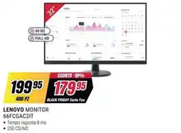 Trony Lenovo Monitor 66FCGAC2IT offerta