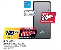 Trony HP DESKTOP OMNIDESK M02-0027NL offerta