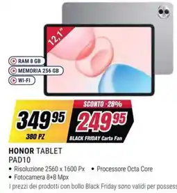 Trony Honor Tablet Pad10 offerta