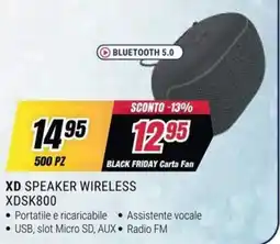 Trony Xd speaker wireless offerta