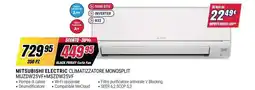 Trony Mitsubishi Electric climatizzatore monosplit offerta
