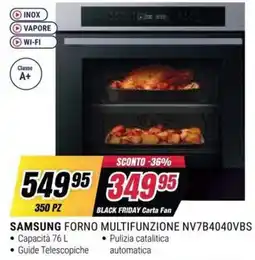 Trony Samsung forno multifunzione NV7B4040VBS offerta