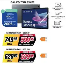 Trony Galaxy Tab S10 FE offerta