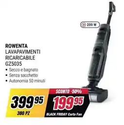 Trony Rowenta lavapavimenti ricaricabile GZ5035 offerta