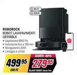Trony Roborock robot lavapavimenti QR598BLK offerta