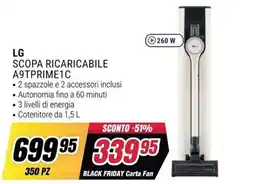 Trony Scopa ricaricabile A9TPrime1C offerta
