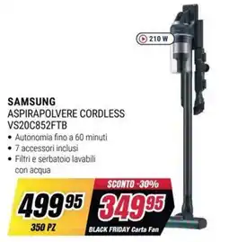 Trony Samsung Aspirapolvere Cordless offerta