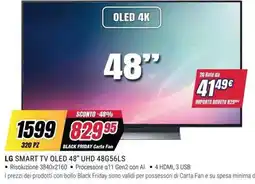 Trony LG SMART TV OLED 48" UHD 48G56LS offerta