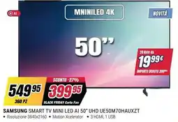 Trony Samsung Smart TV Mini LED AI 50" offerta