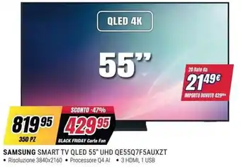 Trony Samsung Smart TV QLED 55" UHD offerta