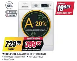 Trony Whirlpool lavatrice ffb1048bsvit offerta
