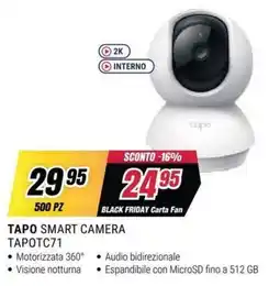 Trony Tapo smart camera offerta