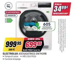 Trony Electrolux Asciugatrice EW7H39B offerta