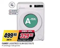 Trony Candy lavatrice slim gd27sg7s offerta