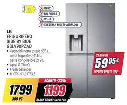 Trony LG Frigorifero Side by Side offerta