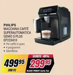 Trony Philips macchina caffè superautomatica genio s plus offerta