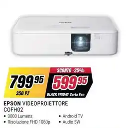 Trony Epson Videoproiettore COFH02 offerta