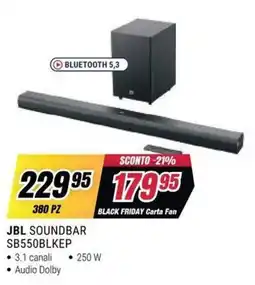 Trony JBL Soundbar SB550BLKEP offerta