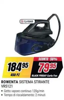Trony Rowenta sistema stirante VR5121 offerta