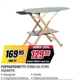 Trony Foppapedretti ferro da stiro assaievo offerta