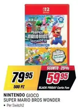 Trony Nintendo Gioco Super Mario Bros Wonder offerta
