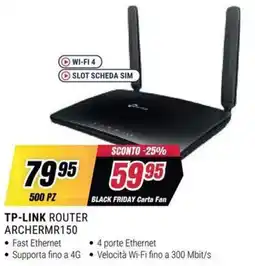 Trony TP-LINK ROUTER ARCHERMR150 offerta