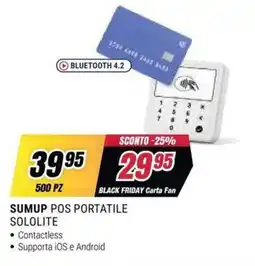 Trony Sumup pos portatile sololite offerta