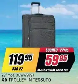 Trony XD Trolley in tessuto offerta