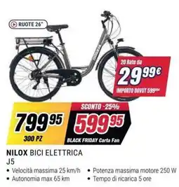 Trony NiLox bici elettrica J5 offerta