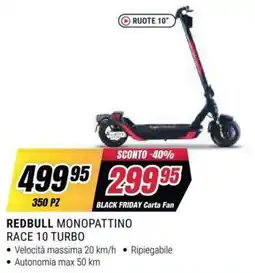 Trony Redbull monopattino race 10 turbo offerta