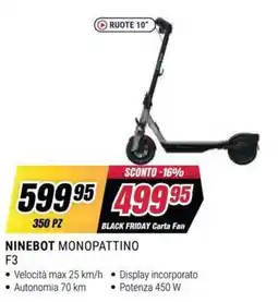 Trony Ninebot Monopattino F3 offerta