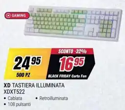 Trony XD tastiera illuminata offerta
