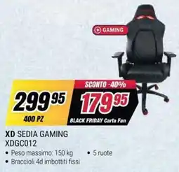 Trony XD Sedia Gaming offerta