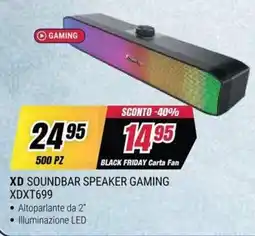 Trony XD Soundbar Speaker Gaming offerta