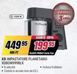 Trony XD Impastatore Planetario offerta