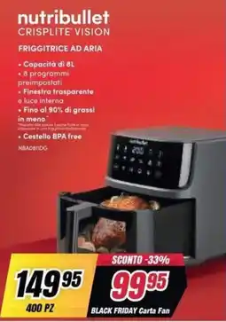 Trony Nutribullet friggitrice ad aria offerta